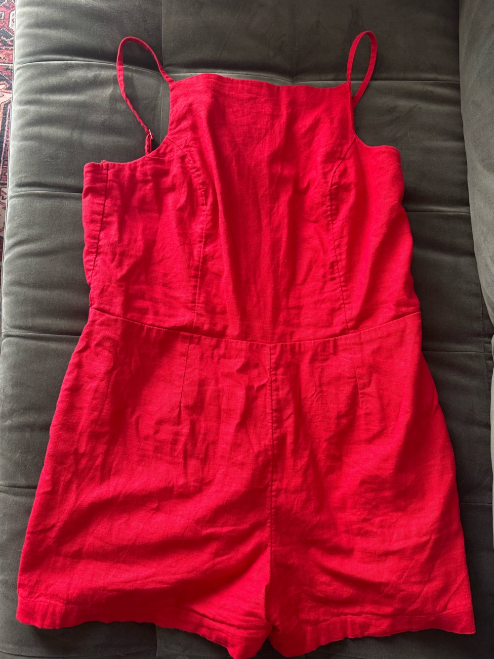 Abercrombie & Fitch Bright Red Romper